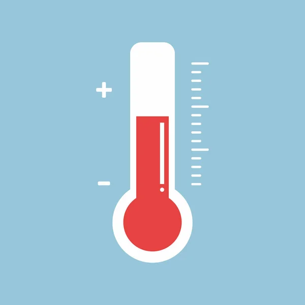 Rote Thermometer mit unterschiedlichen Niveaus — Stockvektor