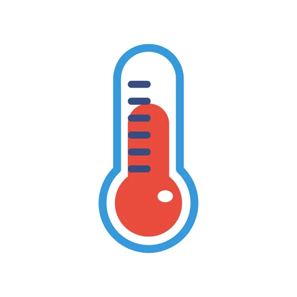 Rote Thermometer mit unterschiedlichen Niveaus. — Stockvektor