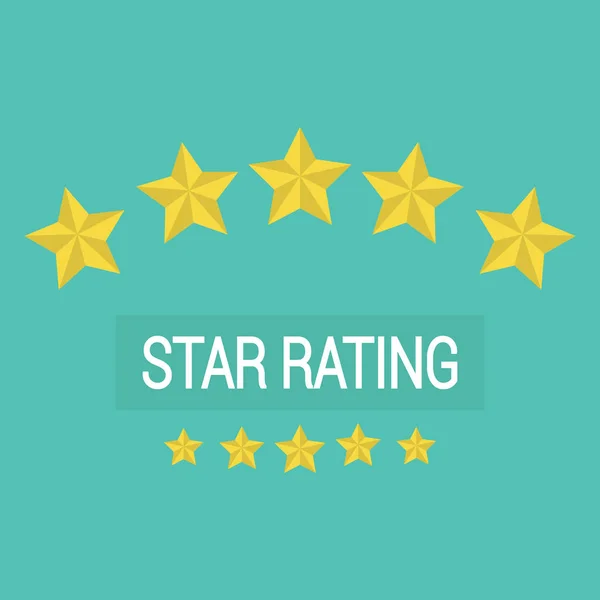 Přezkoumání hodnocení vektor, recenze zákazníků hvězdy míra — Stockový vektor