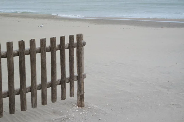 Fence on the sand — Stock Photo, Image