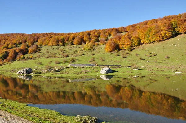 Sonbahar sırasında dağlar — Stok fotoğraf