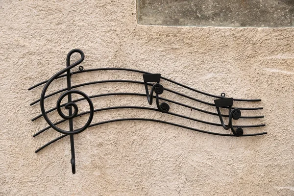 Demir müzik dekorasyon — Stok fotoğraf