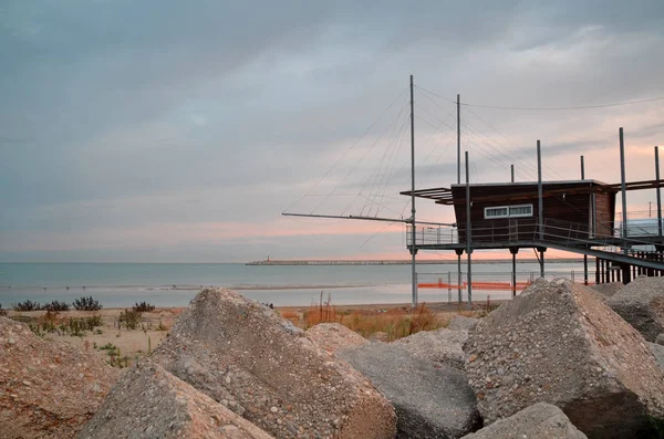 Casa de pesca de madera — Foto de Stock