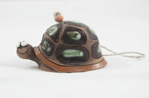 Ceramic brown turtle — Stock Photo, Image