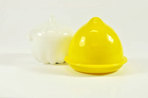 Caja de limón y ajo — Foto de Stock