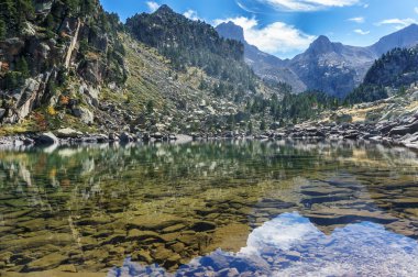 Kristal su bir dağ gölü