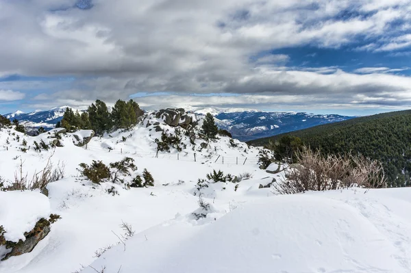 kış manzara pyrenees içinde