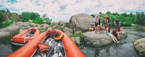 Chiang Mai Thailand May 2018 White Water Rafting Rapids River — 图库照片