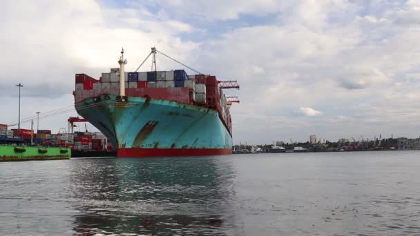 Singapore Maj 2020 Ładunek Kontenerowca Porcie Morskim Logistyka Transport Kontenerowego — Wideo stockowe