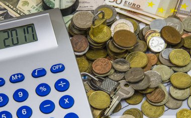 Madeni para, para ve anahtarları üzerinde duruldu ipotek kavramı