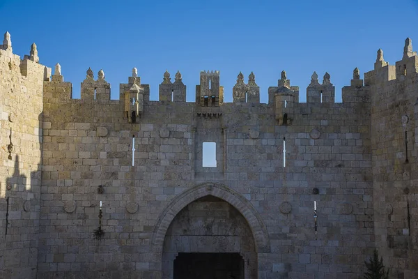 Damascus gate staré město Jeruzalém — Stock fotografie