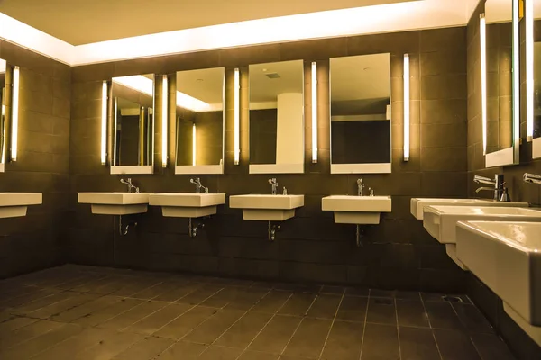 Commercial bathroom for washing hands — Stock Photo, Image