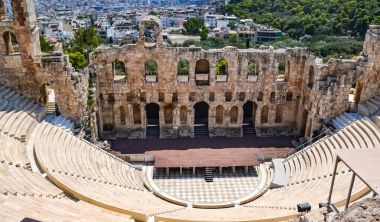 Akropolis, Atina, Yunanistan altında Antik Tiyatro