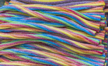 Çeşit çeşit şekerleme. Üst Manzara. Jöleli şekerler.