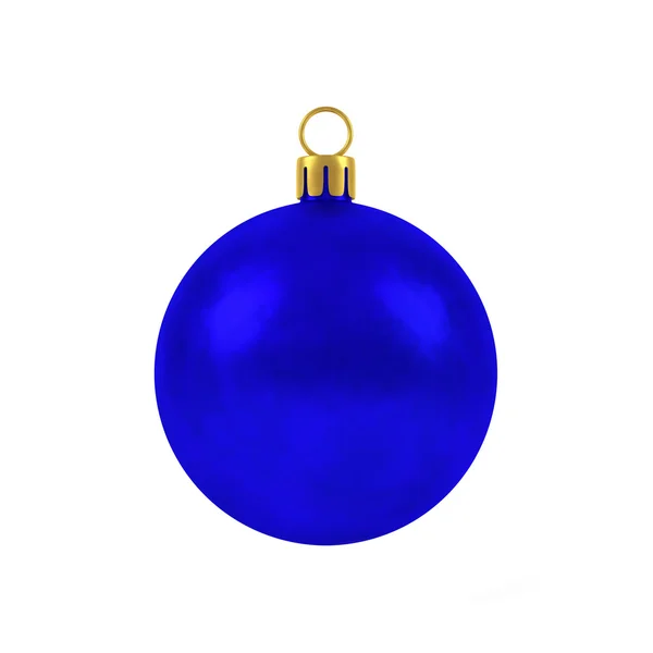 Bola de natal azul — Foto Stock