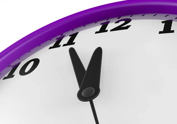 Purple Alarm Clock Time — Stock Photo, Image