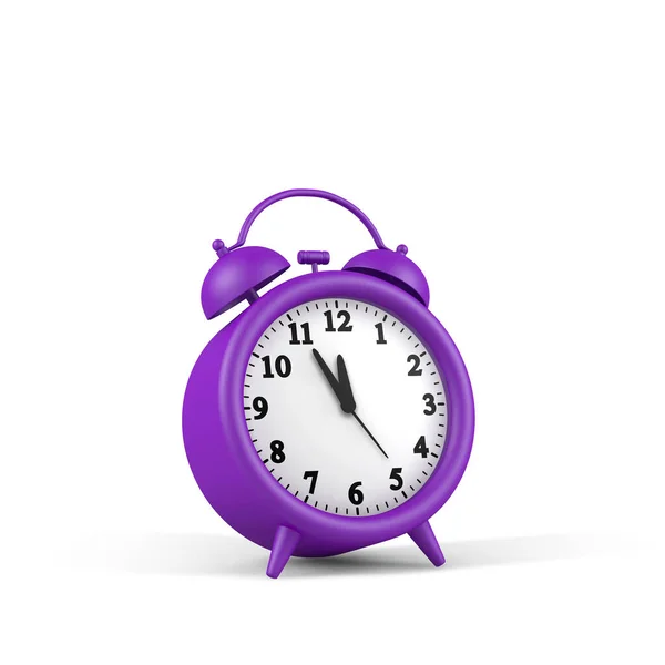 Purple Alarm Clock Time — Stock Photo, Image