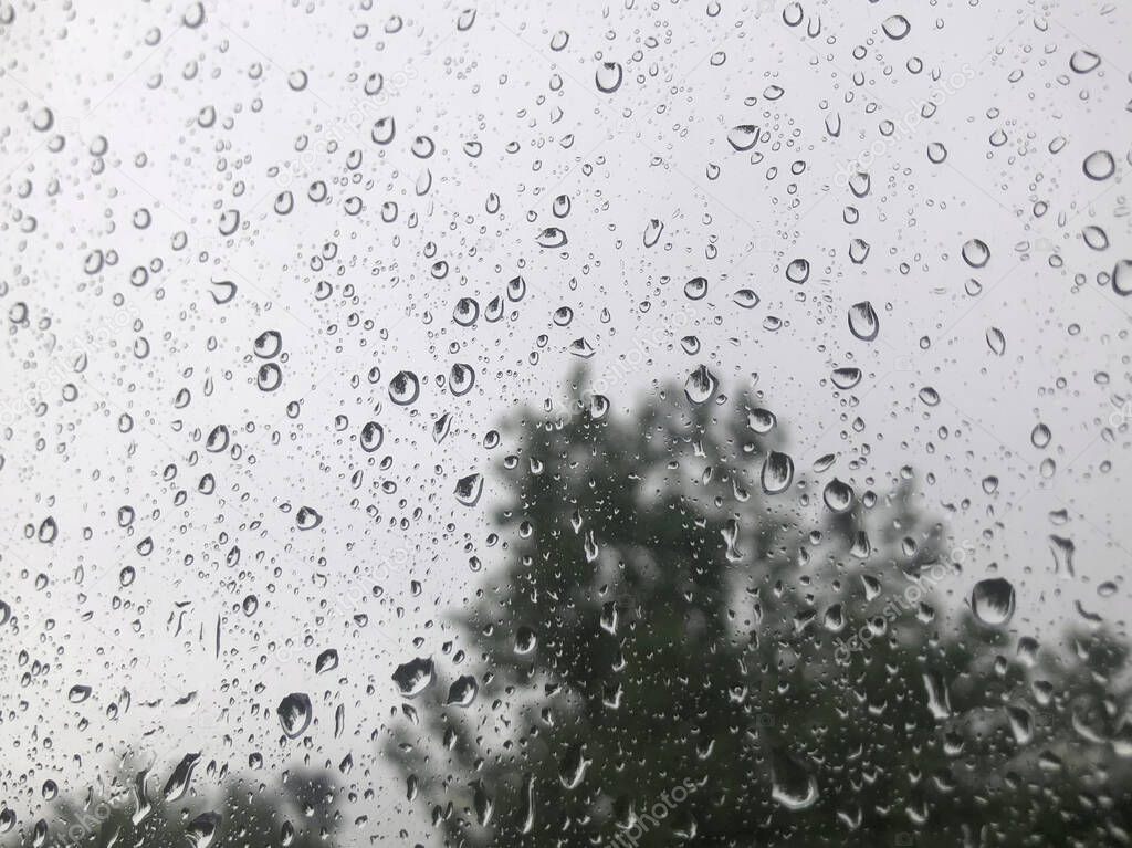raindrops on the window photo