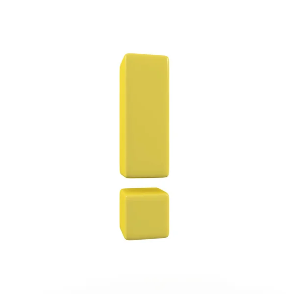Wykrzyknik Żółty — Zdjęcie stockowe
