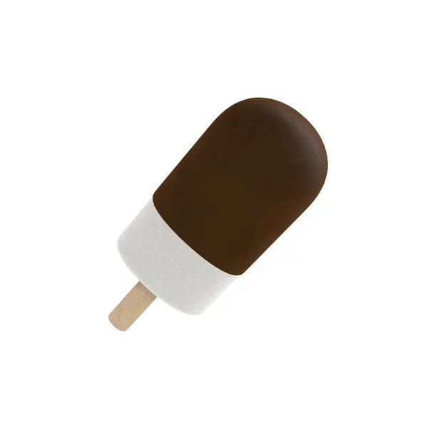 Helado Vainilla Chocolate — Foto de Stock