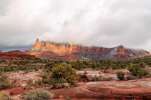 Superbe panorama de Sedona, paysage de pierre tombale rouge vif de l'Arizona . — Photo