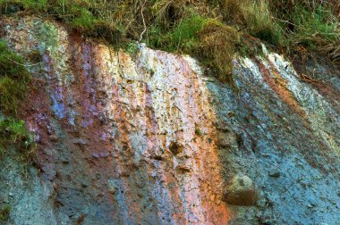 Kil toprak, kil, deniz cliff karışık