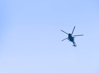 Helikopter, gök, mavi, askeri, hava, rotor, sinek, ulaşım, ulaşım