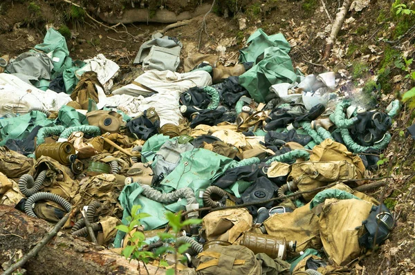 ecology, contamination, gas-mask, trash, discarded, dump, trash