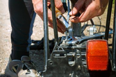 motor, gövde, seyahat, arıza, tamir, düzeltme, doğru