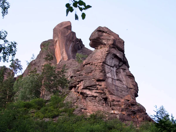 Rock Totem in the reserve Krasnoyarsk Pillars — Stock Photo, Image