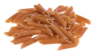 Gevşek dağınık İtalyan penne makarna.