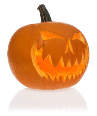 Cadılar Bayramı korkutucu kabak ışıklar--dan içinde.