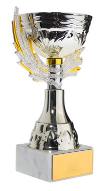 Yarışmada kazanan Kupası, gümüş, altın ödül. Kupa c