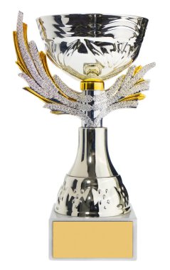 Yarışmada kazanan Kupası, gümüş, altın ödül. Kupa c