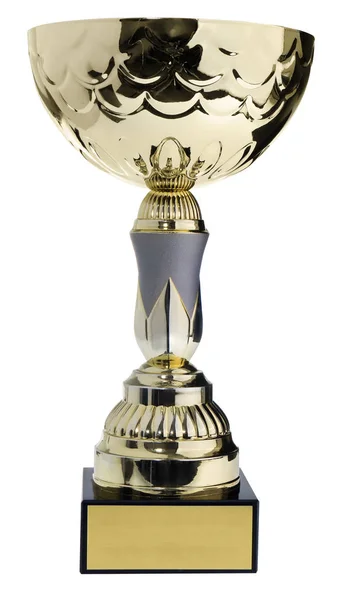 Winner's cup, silver, gold prize in the competition. Trophy in c — Stock Photo, Image