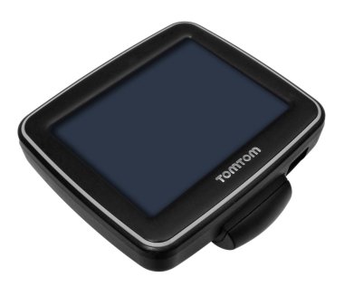 TomTom Gps araç navigasyon saplı. Siyah elektronik devi göster