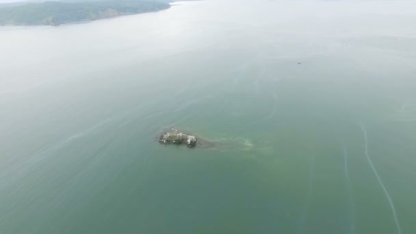 Stazione meteorologica nell'Oceano Pacifico. Kamchatka — Video Stock