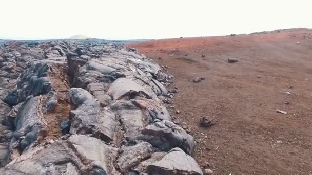 Copter vlucht naar Kamtsjatka. Video geschoten met natuurlijke lucht. Rusland. — Stockvideo