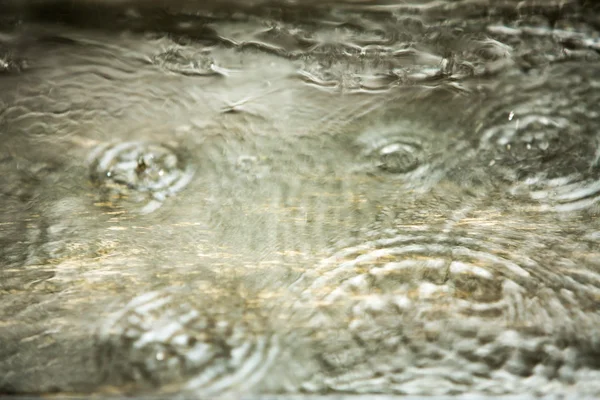 Gotas de lluvia sobre madera, Desenfoque —  Fotos de Stock