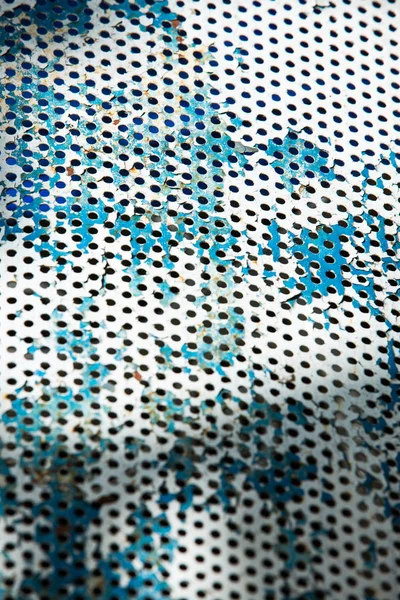 Roestig ijzer stoel textuur, close-up — Stockfoto