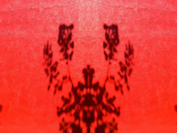 Kırmızı renk boyama doku arka plan, tasarım duvar — Stok fotoğraf