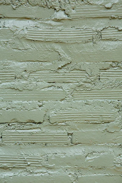 Baksteen muur achtergrond, grijs geschilderd bakstenen muur — Stockfoto
