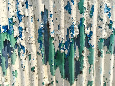 Çatlak Oluklu Metal deseni veya Galvanize Demir deseni, Beyaz ve Mavi renk, Yeşil renk, Soyut Arkaplan