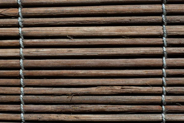Old Bamboo Wood Blind Window Texture Abstract Seamless Background Asian — Stockfoto