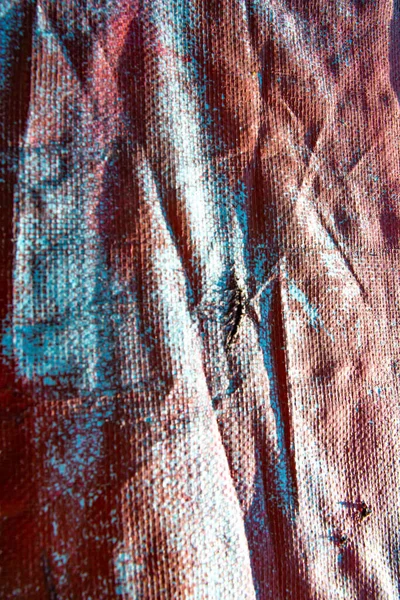 얼룩진 더러움 껍질달린 캔버스 추상적 미술적 색깔의 페인트 — 스톡 사진