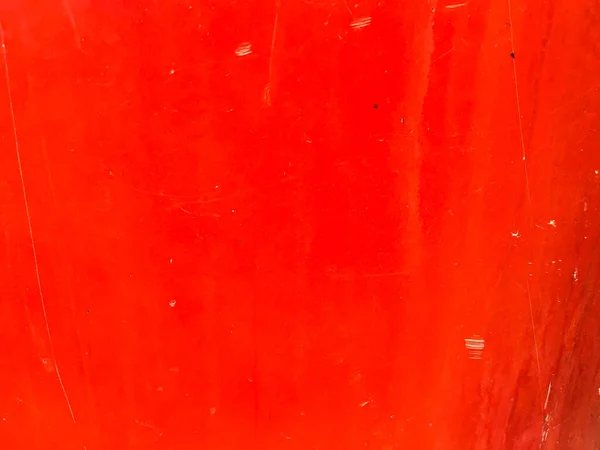 Scratched Red Plastic Tank Texture Background Close Macro Shot — Stock Photo, Image