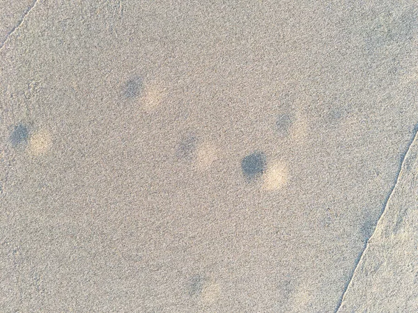 Cerchio Modello Foro Sabbia Struttura Spiaggia Nido Granchio Concetto Sfondo — Foto Stock