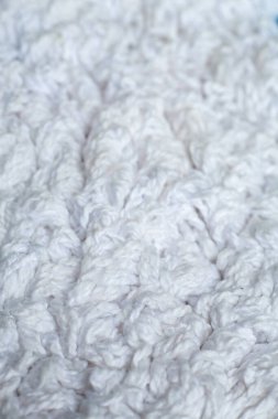 White carpet texture background, Close up & Macro shot, Selective focus, Living room and bathroom concept