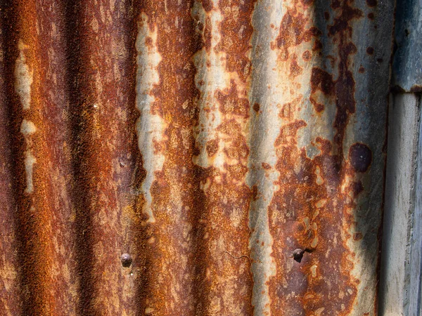 Σκουριασμένη Ζαρωμένη Μεταλλική Υφή Γαλβανισμένο Φόντο Χάλυβα Σιδήρου — Φωτογραφία Αρχείου