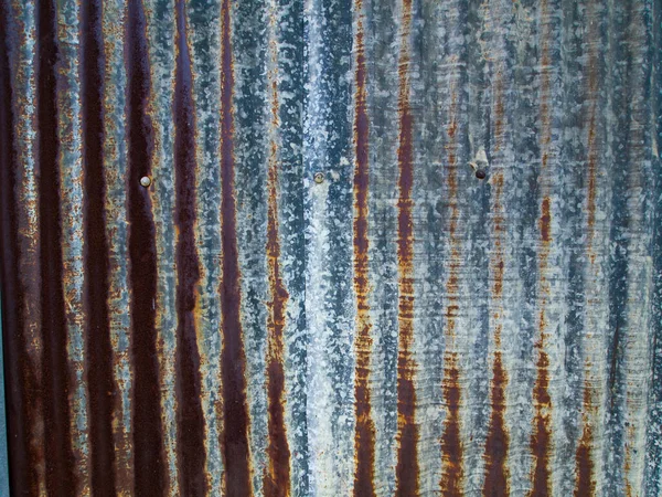 Rusty Corrugated Metal Texture Galvanized Iron Steel Background — Stock Photo, Image